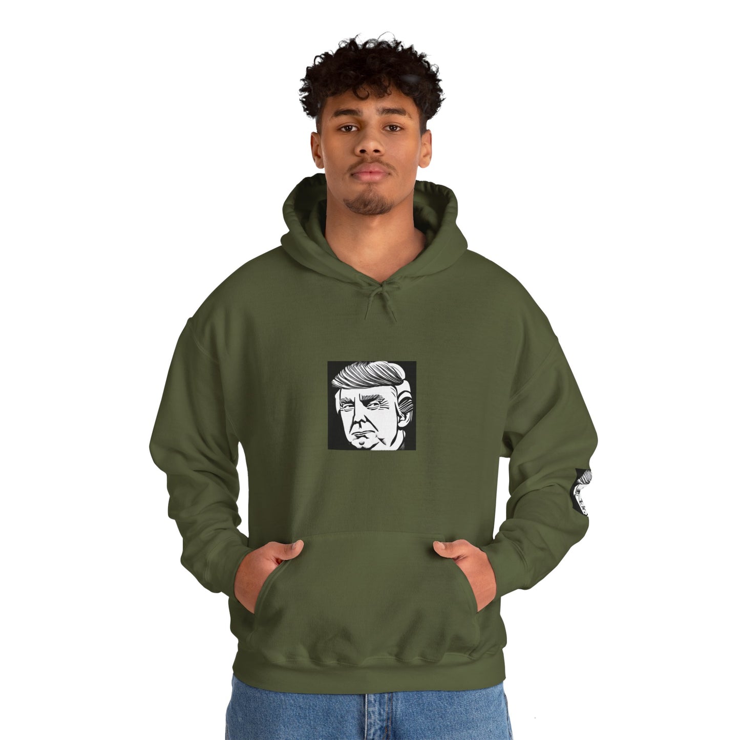 Trump Style Unisex Heavy Hooded Sweatshirt