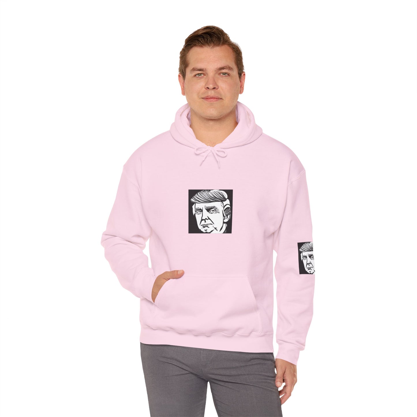 Trump Style Unisex Heavy Hooded Sweatshirt