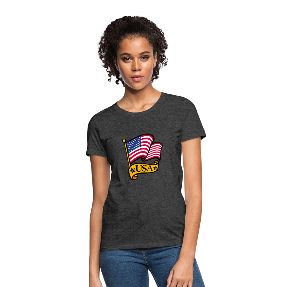 Women's T-Shirt - heather black