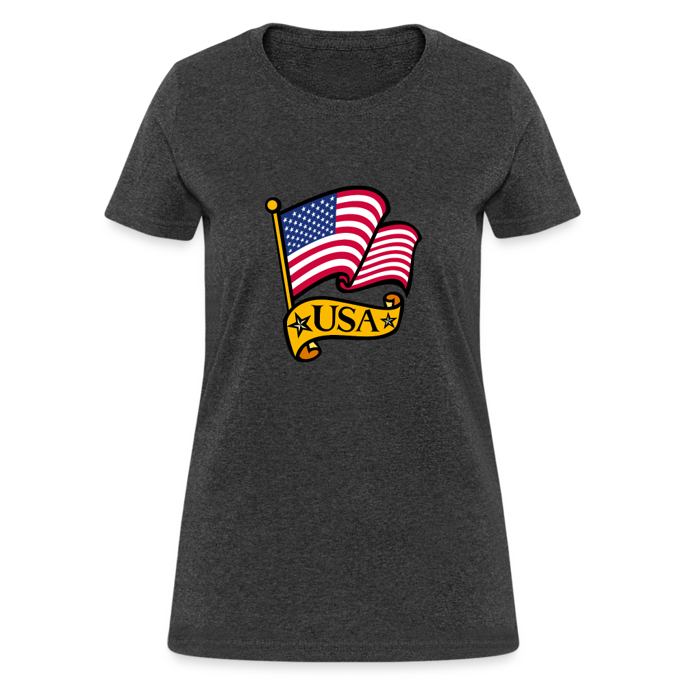 Women's T-Shirt - heather black