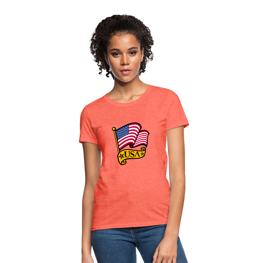 Women's T-Shirt - heather coral