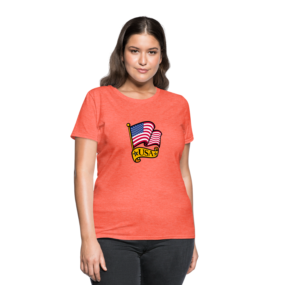 Women's T-Shirt - heather coral