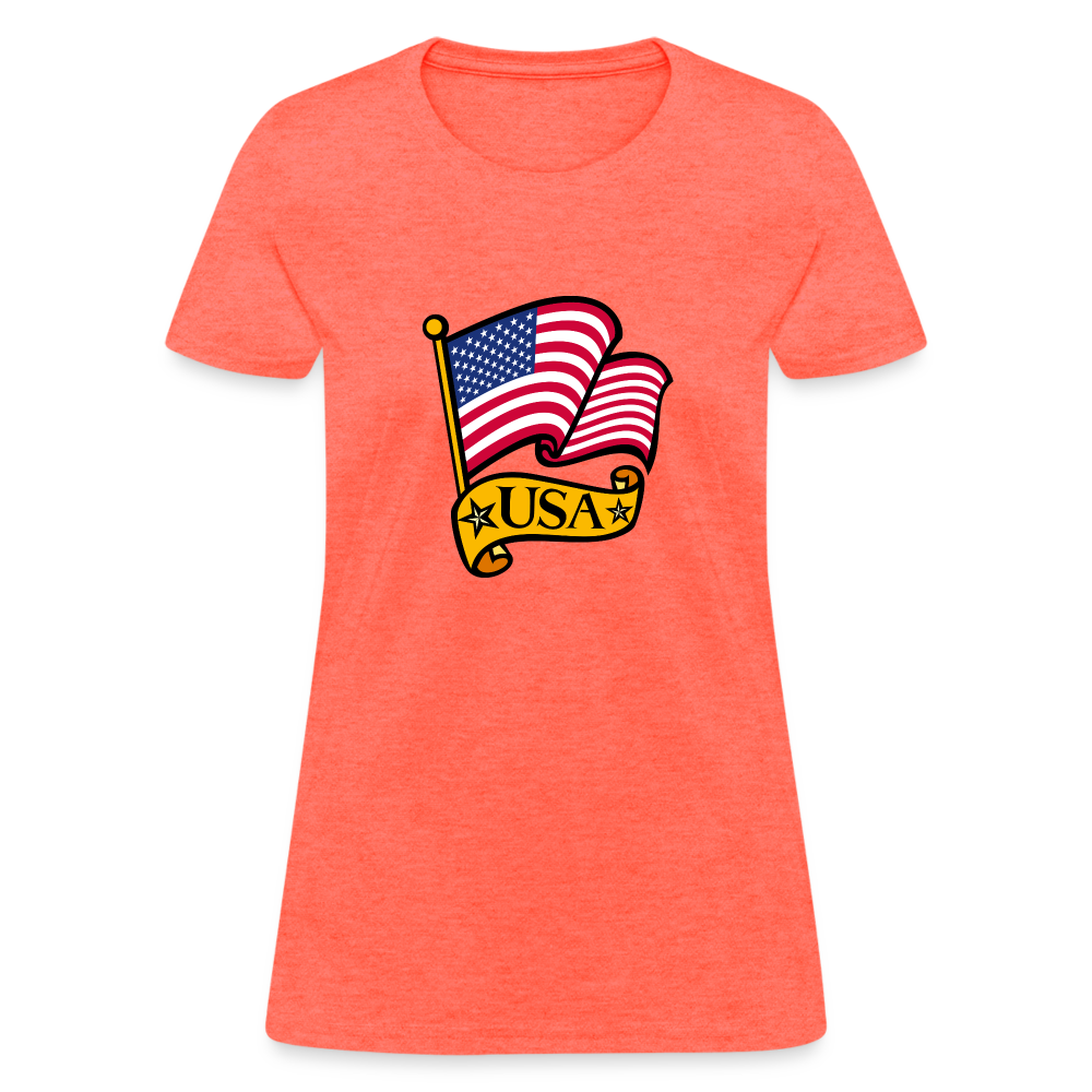 Women's T-Shirt - heather coral