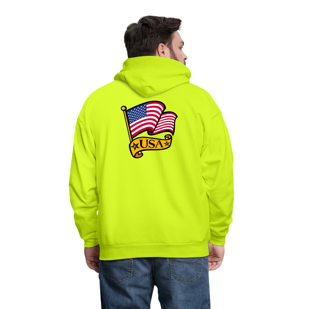 Men's Hoodie - safety green